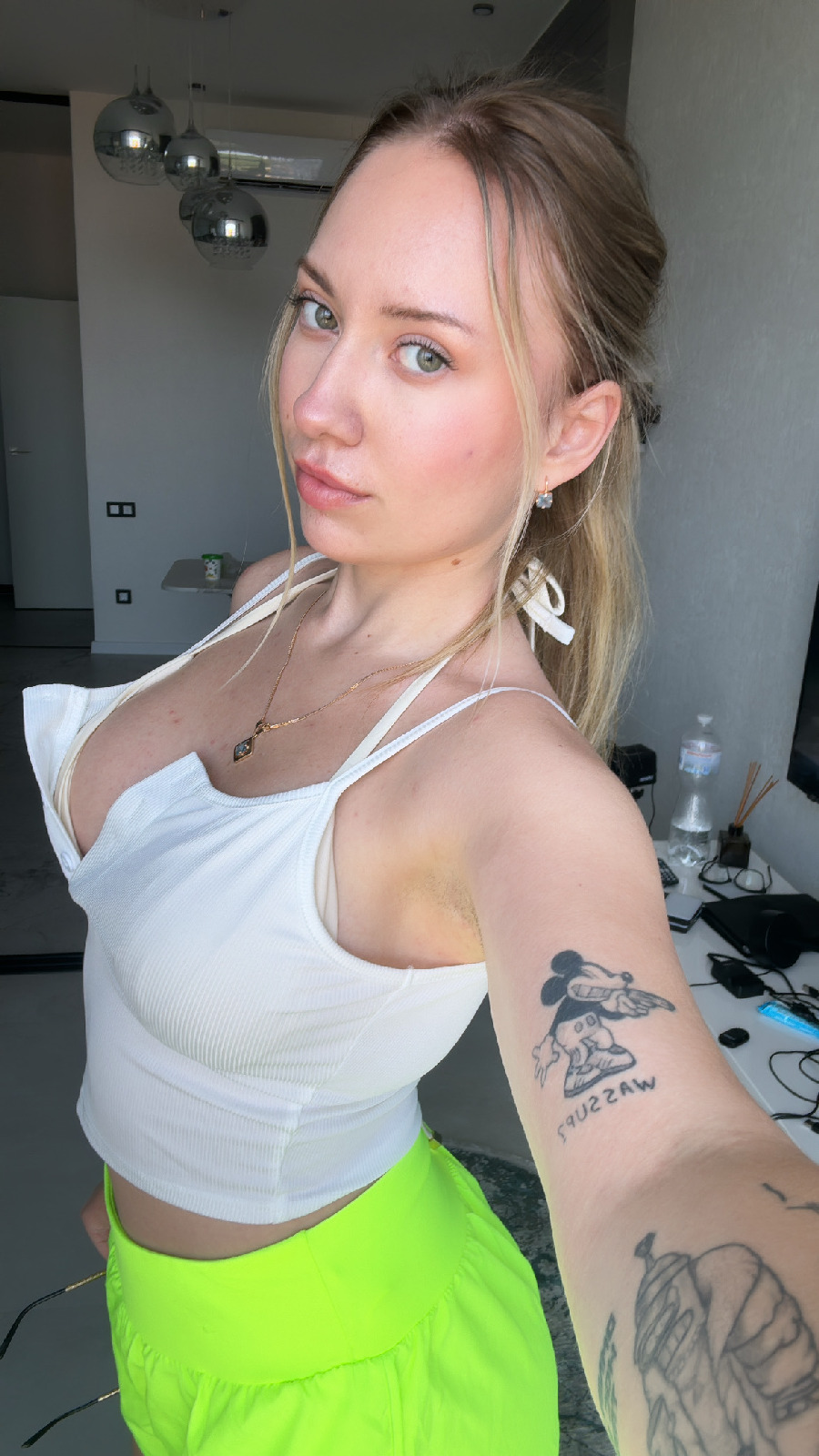 KateV in her underwear in Nouakchott