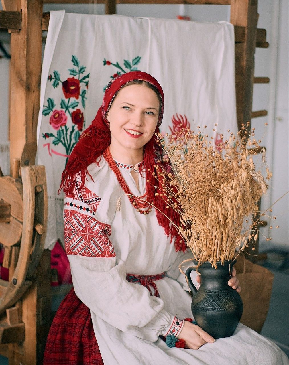 Women in Slavic costumes in Nouakchott