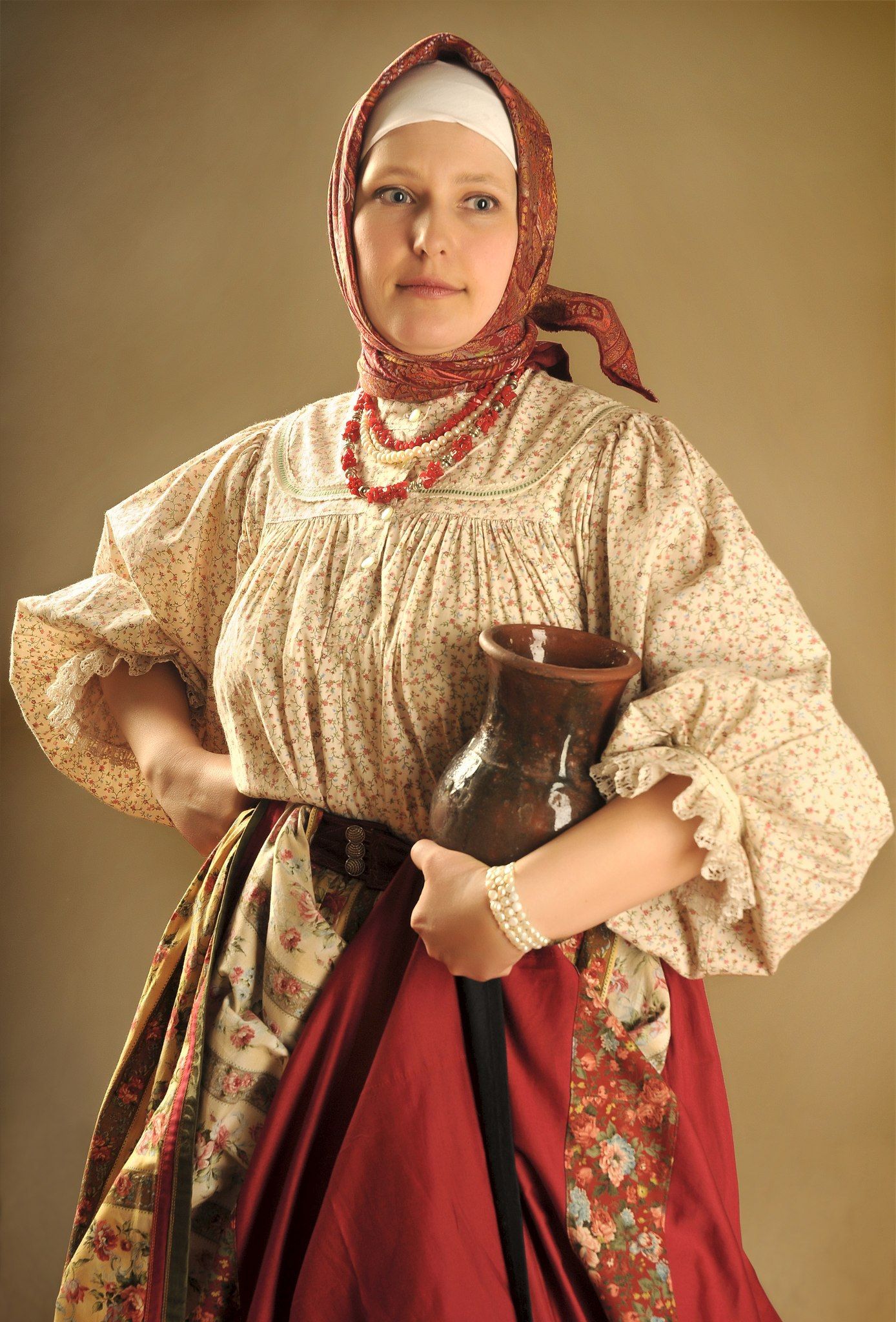 Girls in Slavic costumes in Nouakchott